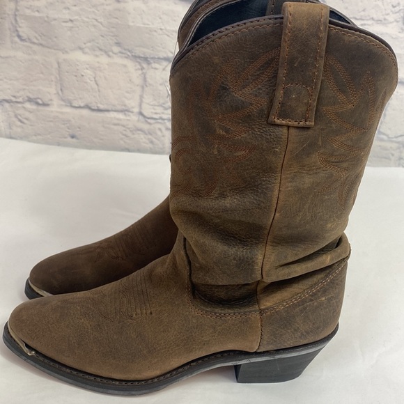 Dingo brown Golden Condor slouch leather western cowboy boots 6 NWT - Picture 3 of 8